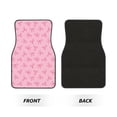 thumbnail image 2 of Yiaed Pink Bows Print Carpet Floor Mats for Cars, Auto Accessories Front & Rear Car Floor Mats Car Floor Foot Mat Sets of 4 Pieces, 2 of 7