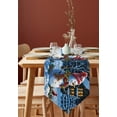thumbnail image 4 of Table Runner Dresser Scarves Christmas Snowman Holly and Bird Cotton Linen Burlap Table Cover Farm Winter Snowy Scene Table Runners for Family Kitchen Dining Holiday Party Banquet Decor, 4 of 5