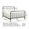 thumbnail image 4 of Weston Home Nottingham Metal Full Bed, Antique Dark Bronze, 4 of 7