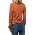 thumbnail image 3 of O’Neill Womens Wrap it Up Long Sleeve Wrap Sweater, Rustcopper/XL, 3 of 3