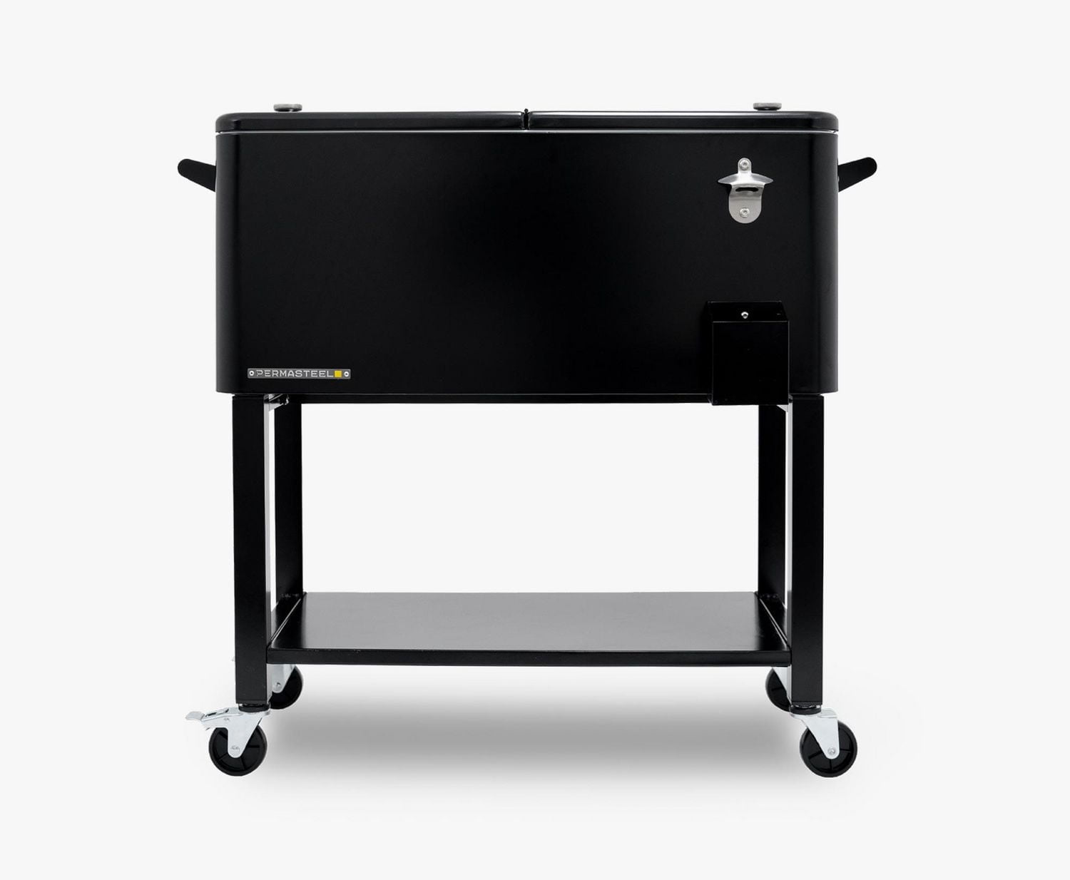 Permasteel - Refroidisseur de terrasse 80QT avec bassin amovible - Noir