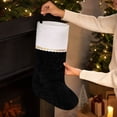 thumbnail image 4 of Christmas Stockings, Classic Holiday Xmas Stocking with Hanging Loop, Gift Bag for Fireplace Mantel, Tree and Family Holiday Decor, 4 of 7