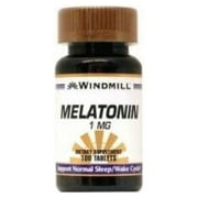 5 Pack Windmill Melatonin 1mg 100 Tablets Each