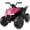 Pink, variant on 24V Battery Powered Ride on Cars, Electric Kids ATV with LED Lights Bluetooth, MP3, Spring Suspension, 2-Seater Quad for Boys Girls,Gray