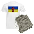 thumbnail image 6 of CafePress - Glory To Ukraine Pajamas - Men's Light Loose Fit Cotton Pajama Set, 6 of 7