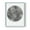Blue, variant on Graphite Moon II Framed Print in White Solid Wood Framed Print No Nail Hanging