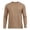 04#Light Brown, variant on Men's Long Sleeve Tee Shirts Crew Neck T Shirt Solid Casual Basic Tees Soft Stretch T-Shirts