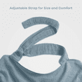 thumbnail image 4 of Comfy Cubs Muslin Nursing Cover with Adjustable Neck Strap - Pack of 1, Pacific Blue, 4 of 7