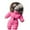 Hot Pink, variant on FAOWME Baby Romper Outerwear Snowsuit Girls Coat Jumpsuit Onesie Hooded Jacket Warm Girls Coat Jacket Black 18-24 Months