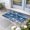 Navy Blue, variant on Coastal Starfish Door Mat Indoor Outdoor, Summer Ocean Waves Ombre Sea Beige Non Slip Welcome Mat with Rubber Backing, Absorbent Fabric Front Door Mats Entryway Rug for Home Patio Entrance 20"x31.5"