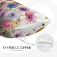 thumbnail image 3 of Lsque Colorful Wildflower Meadow Pattern Pillow Case – Soft & Cozy Throw Pillow Cover, Hypoallergenic Cushion Case for Sleeping Women with Envelope Closure-20"x30", 3 of 6