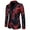 Red, variant on Odeerbi 2025 Casual Outwear Jackets for Men One Button Flame Printing Slimting Performance Suit Suit Red
