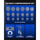thumbnail image 3 of Orion Motor Tech 24pcs Heavy Duty Disc Brake Piston Caliper Compressor Rewind Tool Set and Wind Back Tool Kit for Brake Pad Replacement Reset, Fits Most American, European, Japanese Autos, 3 of 9