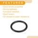 thumbnail image 4 of 50 Pcs 11mm ID x 1.5mm CS Universal Car O Ring Seal Gasket - Car - Faucet Repair Trucks Suvs Trailer Tube Sealing Waterproof - NBR Rubber Black, 4 of 6