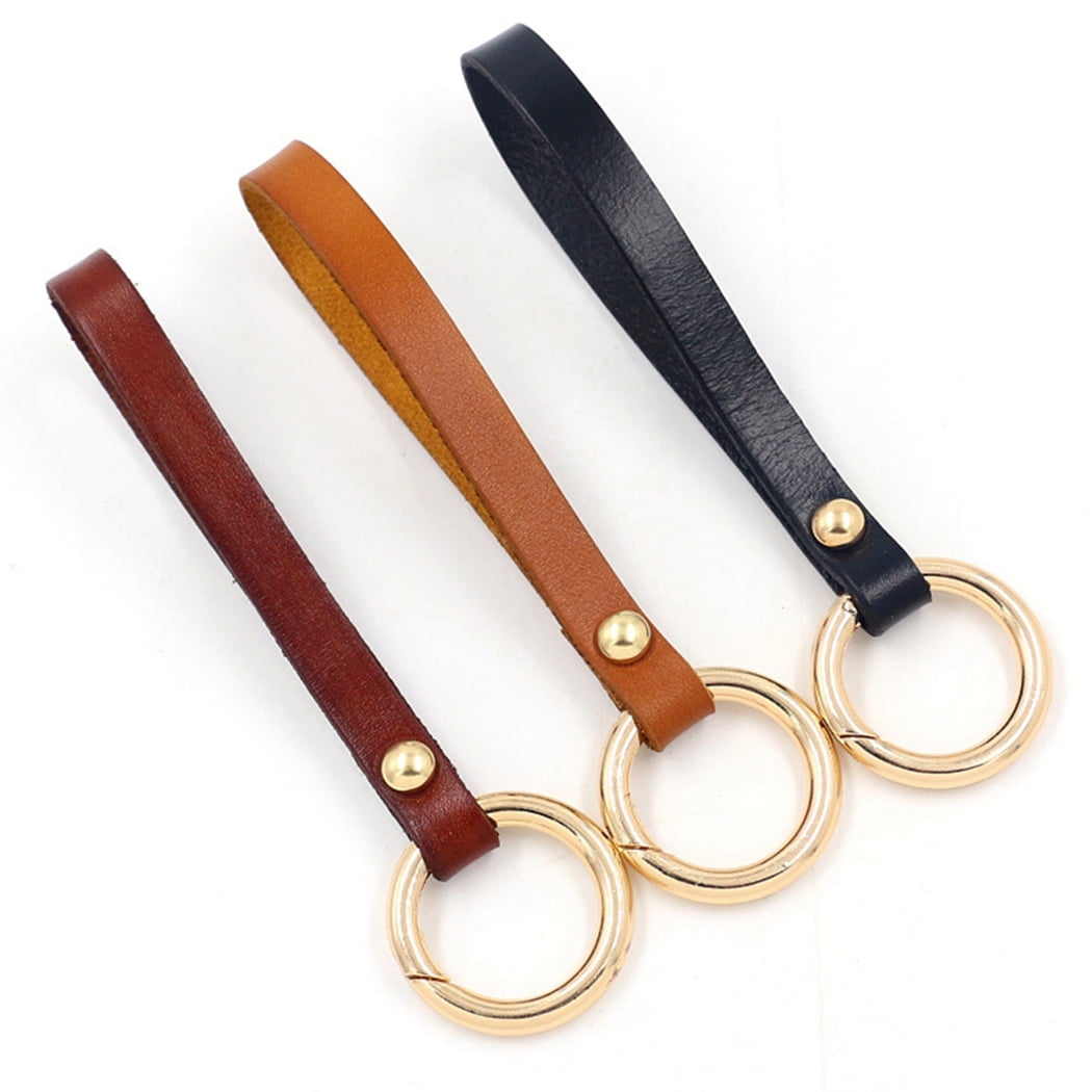 brown wristlet strap