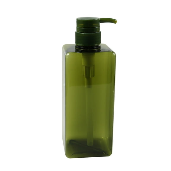 MEIBUTYUP 1Set Replacement Shampoo Bottle Dark Green Plastic for Liquid Storage in Bathroom