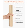 thumbnail image 3 of VEVOR 25Pcs Wooden Dowel Rods 1/2 x 12 Inch Natural Birch Wood Sticks Dowels, Unfinished Hardwood Sticks for Craft and DIY Projects, One-Piece Cutting & Smooth Surface & Easy to Color and Paint, 3 of 9