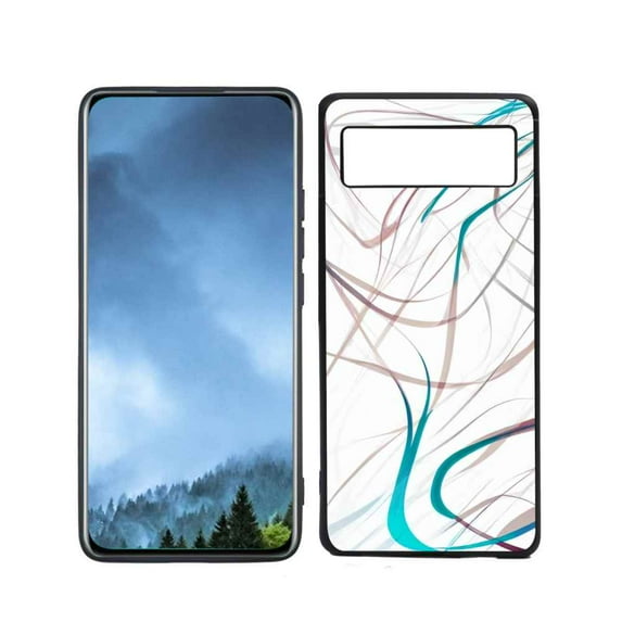 Compatible with Google Pixel 6(2021) Phone Case, Abstract 4 Case Men Women, Flexible Silicone Shockproof Case for Google Pixel 6(2021)