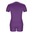 thumbnail image 6 of 2 Piece Outfits for Women Short Sleeve V Neck T-Shirt Tops Loose Match Shorts Sets Summer Sweatsuits Loungewear, 6 of 6