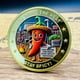 thumbnail image 2 of Moneda conmemorativa con divertido diseño vegetariano, zanahoria y chile, 2 of 3
