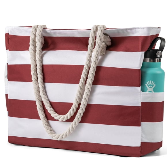 Bolsa de Playa Clothirily para Mujer Grande Impermeable Roja