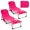 Pink, variant on GVN Chaise Lounge Outdoor, Lounge Chair Outdoor,5-position Outdoor Folding Chaise Lounge Chair-Rose Red