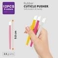 thumbnail image 3 of Set of 12 cuticle pushers, 2 pcs/set, Rubber/Plastic, Manicure/Pedicure, Multicolor, 3 of 6