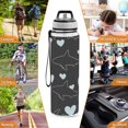 thumbnail image 7 of Shark Line Pattern Sport Water Bottle Tritan with Straw 1000ml Portable for Outdoor Daily Use, 7 of 7