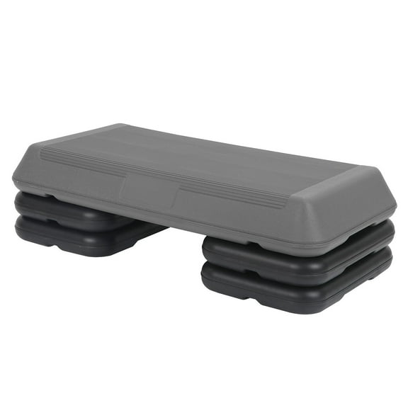 28" Aerobic Step Platform Trainer Adjustable Exercise Stepper Non-Slip Surface