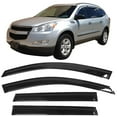 thumbnail image 2 of Ikon Motorsports Compatible with 09-17 Chevy Traverse Acrylic Window Visors Vent Windshield Deflector Rain Guard 4Pc Set Outside Mount 2009 2010 2011 2012 2013 2014 2015 2016, 2 of 9