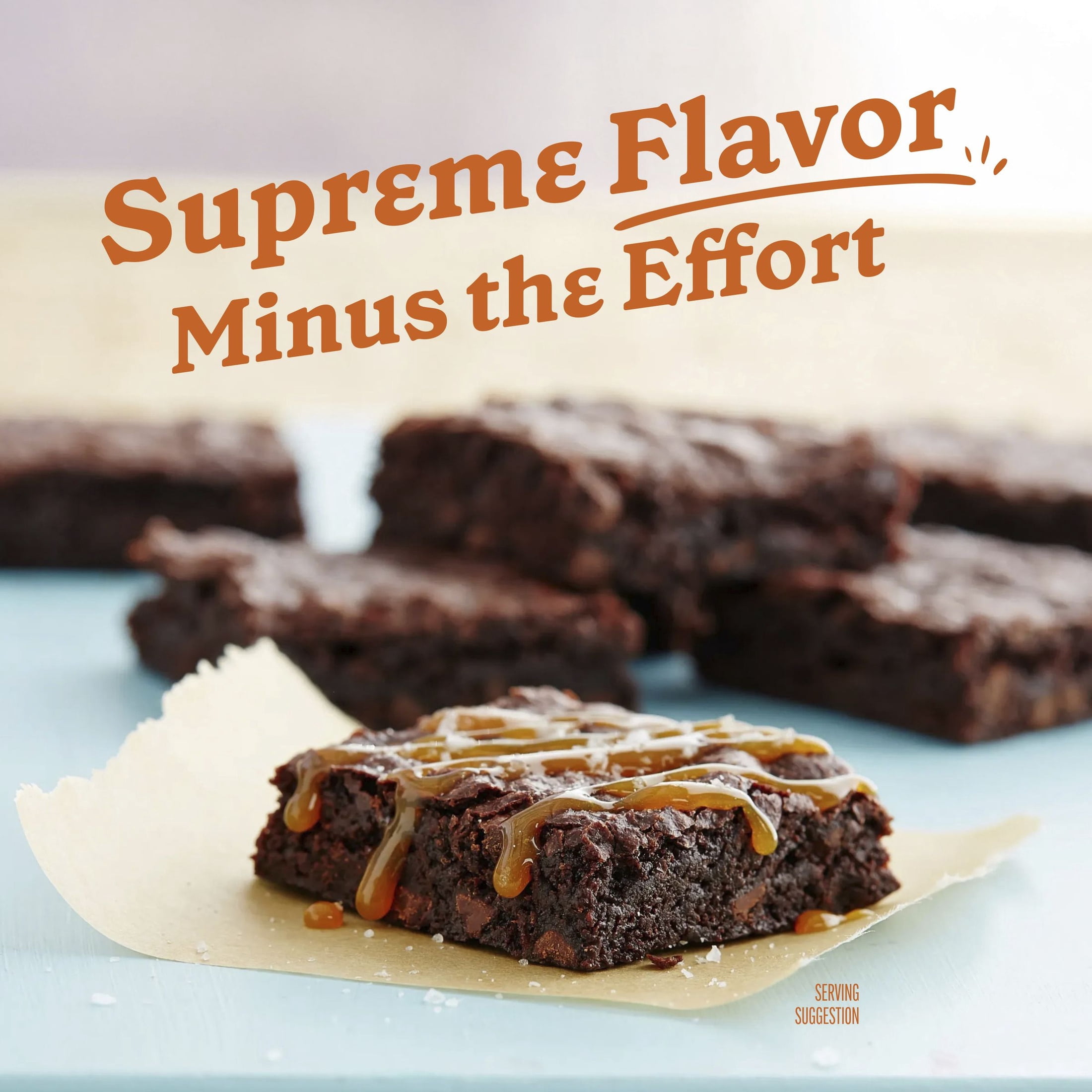 (4 pack) Betty Crocker Supreme Salted Caramel Brownie Mix, 18.4 oz