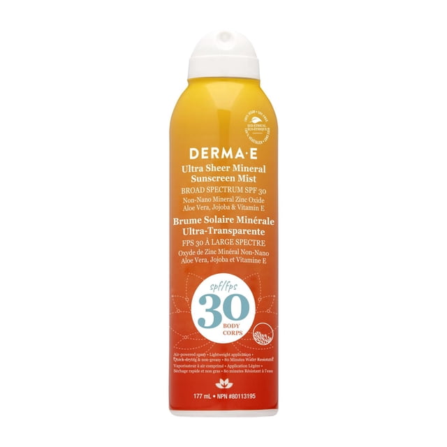 Derma e Brume solaire minérale pour le corps Ultra Sheer SPF 30