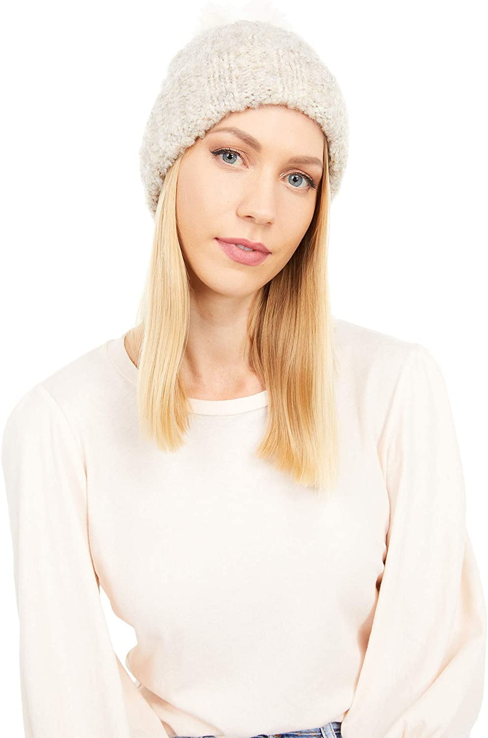 Ugg Boucle Knit Pom Hat, Size One size, Gold