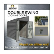Yardsaver® 4 X 10 Ft Steel Storage Shed Pent Roof Eggshell