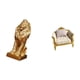 thumbnail image 5 of Sofá en miniatura con figura de león majestuoso, escultura de arte coleccionable para oficina, hogar, estantería, casa de muñecas, regalo de cumpleaño, 5 of 8