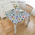 thumbnail image 2 of BANET Table Cloth for Square Tables Spill-proof Waterproof Circle Tablecloth Dinner Tabletop Covers for Kitchen Dining Room/Restaurant/Picnic White, 2 of 7