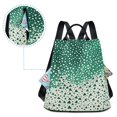 thumbnail image 5 of FORMRS Women's Travel Backpack Purse Anti-Theft Hidden Pockets Casual Shoulder Bag, Green and White Pattern, 5 of 7