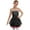 Black, variant on TSSOE Kids Girls Sequins Mesh Splice Figure Skating Dress Long Sleeves Ballroom Ballet Tutu Skirted Leotard Green 16