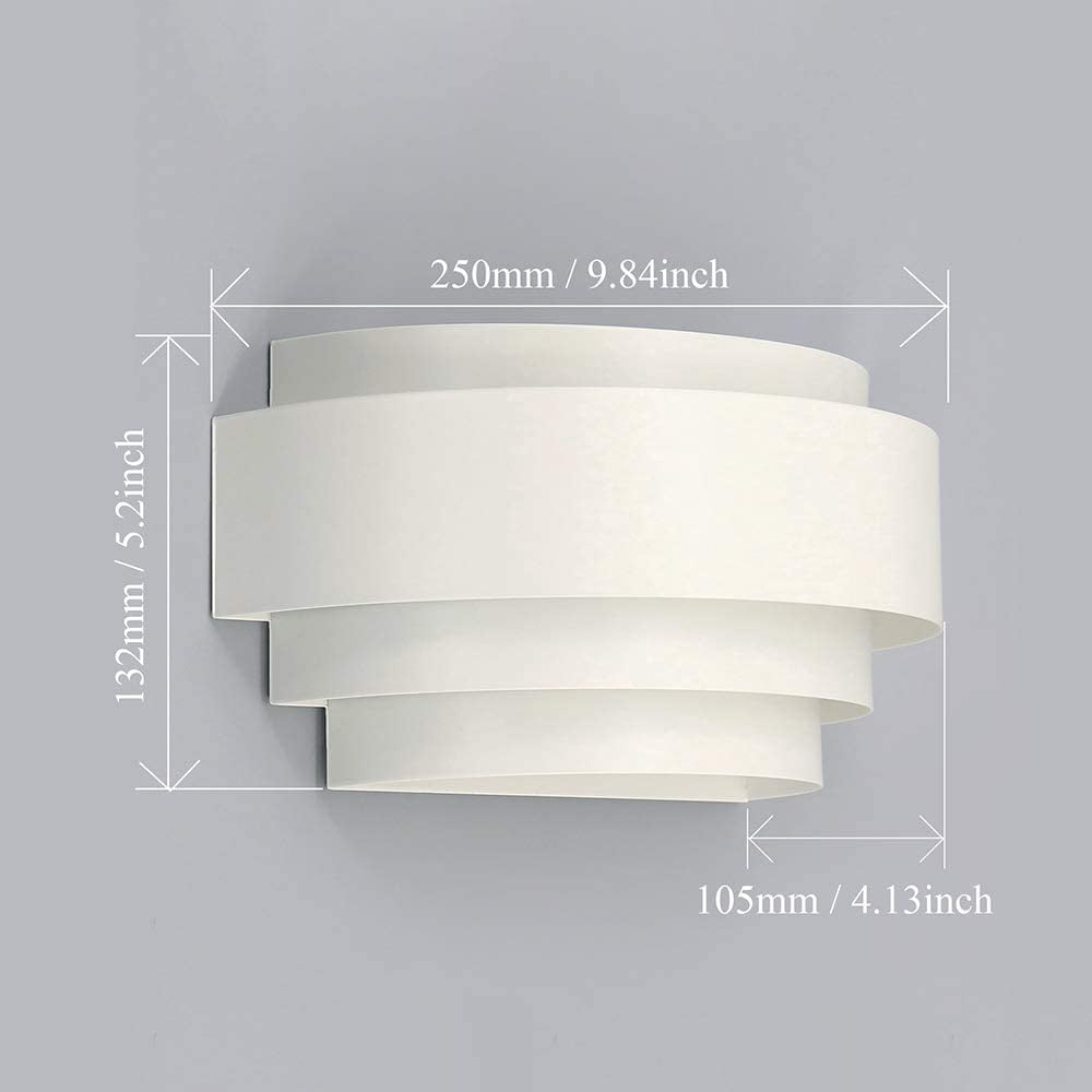 Applique Murale LED Moderne 3W - Blanc Chaud 3000K, Métal Et Acrylique, 24x24 Cm, Pour Salon Chambre