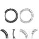 thumbnail image 4 of 1 par de pendientes redondos de metal estilo punk, joyería piercing para hombres, 4 of 8