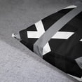 thumbnail image 6 of Set of 2 Throw Pillow Cover Gray Black Stripes Design Retro Decorative Pillow Case Striped Home Decor Square 18x18 Inch Cushion Pillowcase, 6 of 6