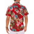 thumbnail image 6 of sogami Cotton Short Sleeve Hawaiian Shirts for Men Floral Summer Holiday Shirt, 6 of 6