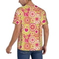 thumbnail image 2 of KLL Yellow Flowers for Men's Baseball Shirts,Short Sleeve Casual Shirts Button Down Shirt for Men Beach Summer Wedding Shirt-X-Large, 2 of 7
