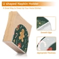 thumbnail image 5 of Yayeee Napkin Holder for Table Kitchen Paper Tissue Organization, Brown Christmas Gingerbread, 5 of 8