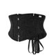 thumbnail image 2 of Black Floral Embroidered Gothic Waist Cincher Corset Shapewear Women Tummy Control Sexy Underbust Waist Trainer Slimming Belt, 2 of 5