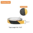 thumbnail image 2 of Cinta antideslizante de 1 pulgada x 16.5 pies, cinta de malla antideslizante con respaldo autoadhesivo para escalones, negro/amarillo, 2 of 5