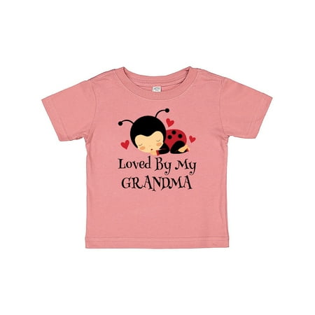 

Inktastic Loved By Grandma ladybug Gift Baby Boy or Baby Girl T-Shirt