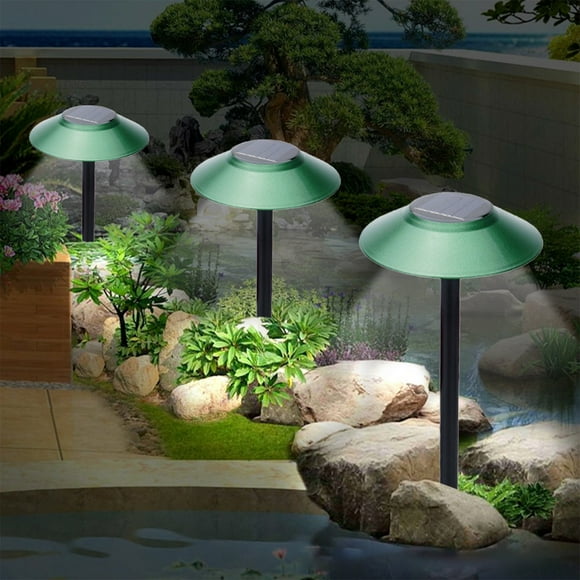 Mother's Day Gift's,1pc Solar Panel Ground Plug Lamp | Waterproof Underground Lamp | Outdoor Garden, Villa, & Patio Ambience Lighting | Decorative Meadow Lamp, | Plastic, Green-371 $BS$3