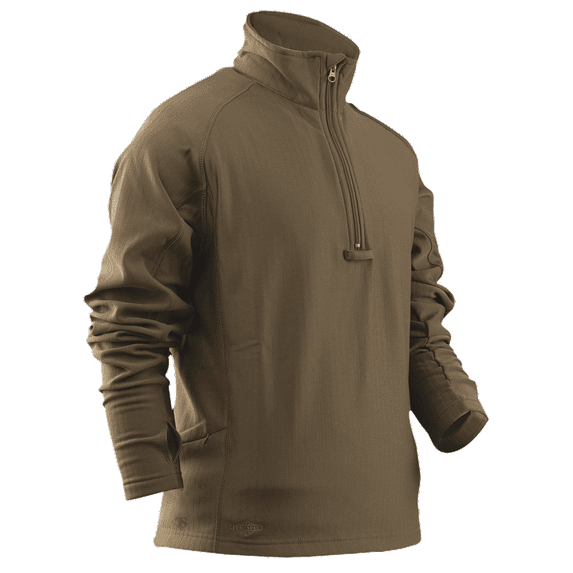 24-7 SHIRT; MEN'S GRID FLEECE ZIP THROUGH PULLOVER