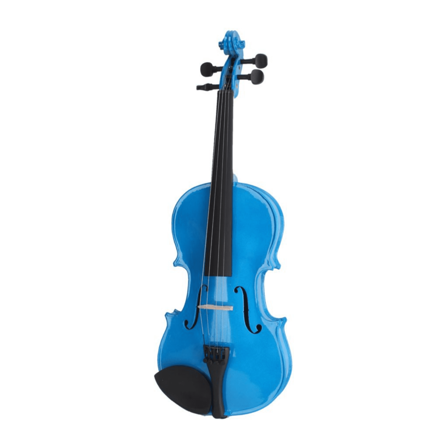 Hassch 4/4 Acoustic Violin, Fiddle Set for Beginner with Case, Bow and Rosin, Dark Blue